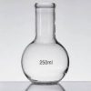Boiling Flask, 250ml - Borosilicate Glass - Flat Bottom, Narrow Neck - Eisco Labs