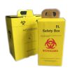 5L Corrugated Paper Sharp Container Disposable Biohazard Collection Medical Waste Safety Boxes For Used Syringe