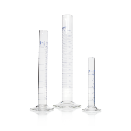 DURAN® Measuring Cylinder with Hexagonal Base, Class A, 2000 mL