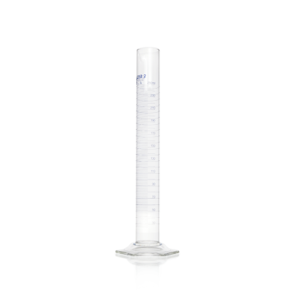 DURAN® Measuring Cylinder with Hexagonal Base, Class A, 250 mL