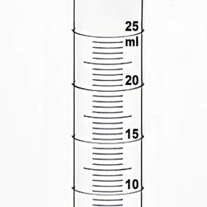 Measuring Cylinder 25ml Glass