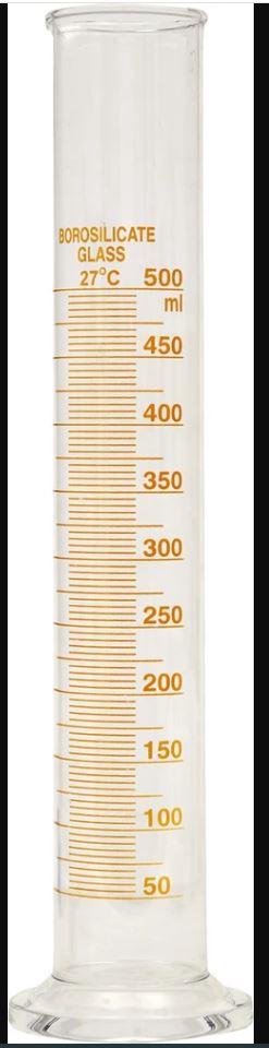 Measuring Cylinder 500ml Glass