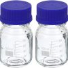 Reagent Glass Bottle Screw Cap Graduated Clear 100ml
