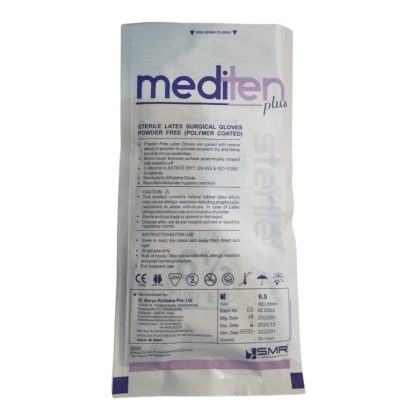 Sterile Latex Surgical Gloves Powder Free (Polymer Coated)