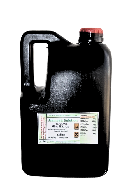 AMMONIA SOLUTION 2.5L L/P | Professional Laboratory Equipment | Scientific Supplies