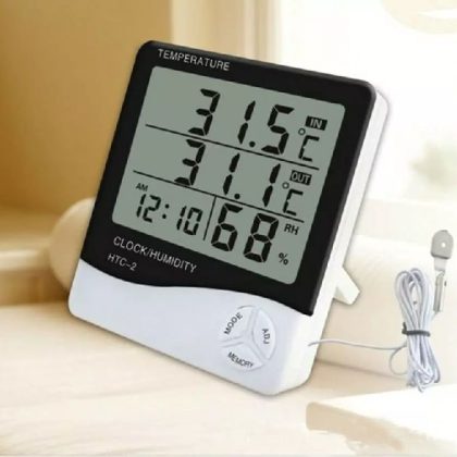 HTC‑2 Digital Temperature & Humidity Meter with Indoor/Outdoor Display / Range ‑10 °C to +50 °C