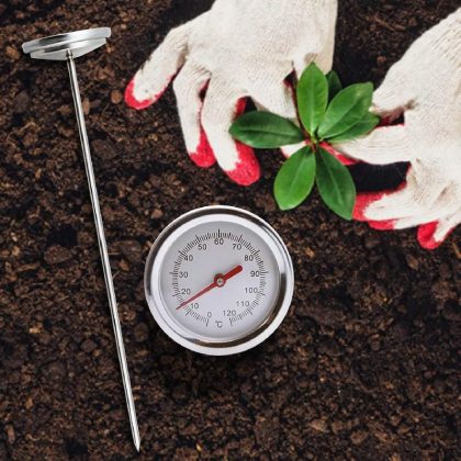 Soil Thermometer / Compost Thermometer / 50cm Probe / measuring Range 0°C to 120 °C