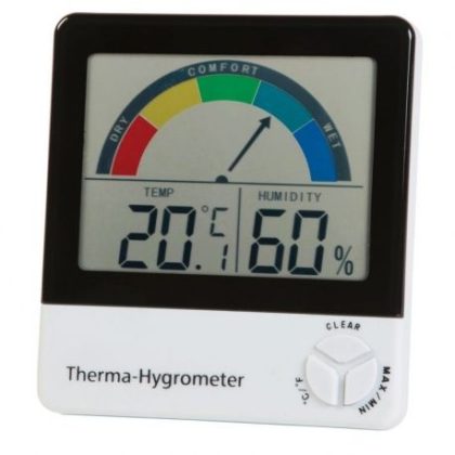Thermo-Hygrometer with Comfort Level Indication / 0 to 50°C / 10 to 99% rh